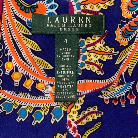 Ralph Lauren pullover surplice knee length Sz 4 - Picture 6 of 6